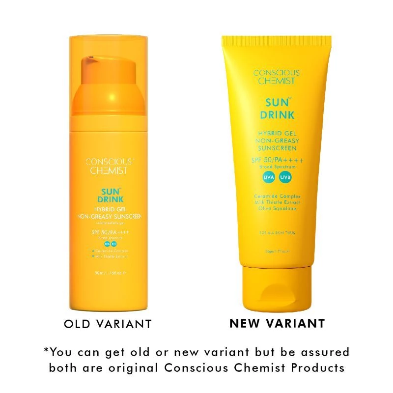 Conscious Chemist Sun Drink Hybrid Lightweight Gel Sunscreen SPF50 PA++++ Super Saver - Pack Of 2 - Image 2