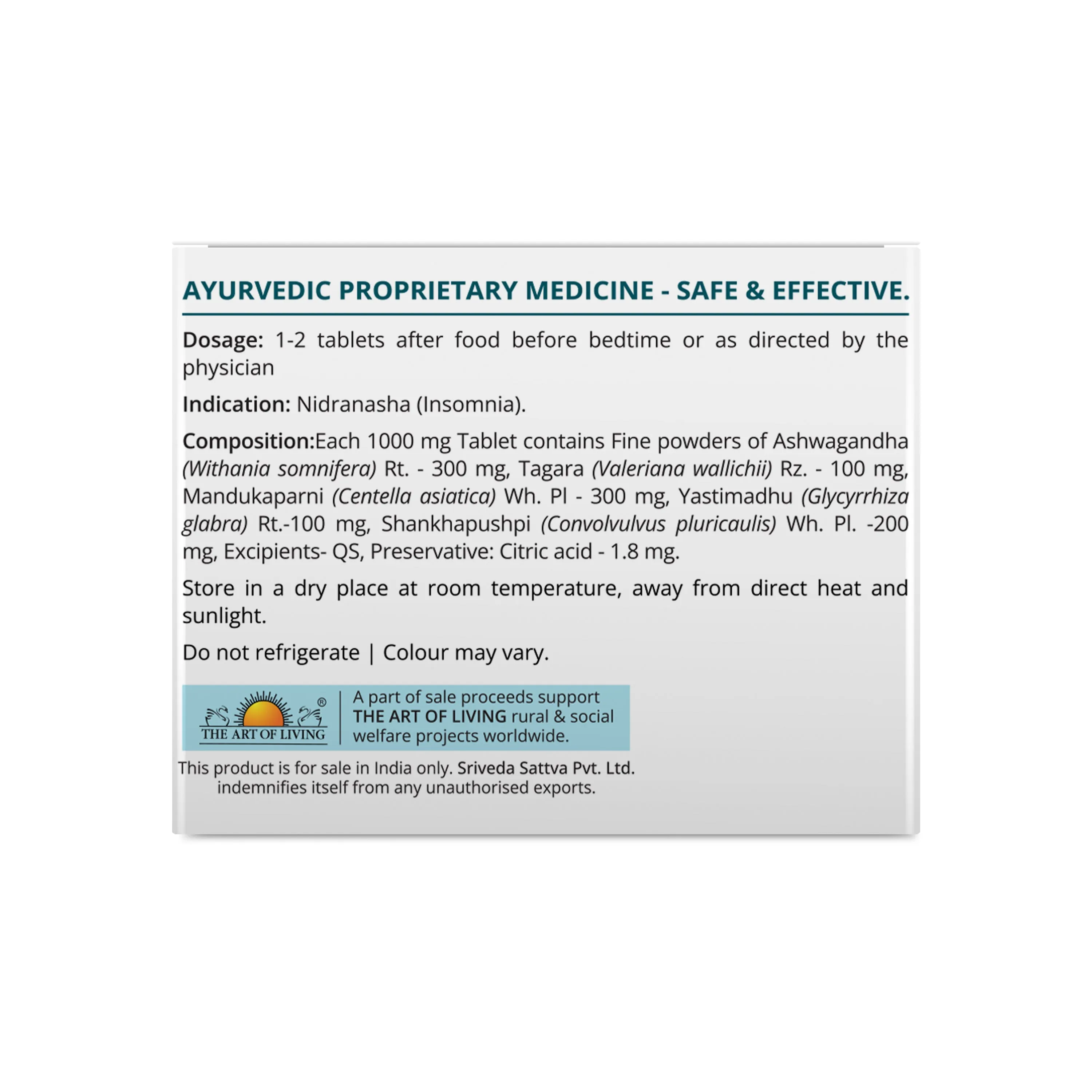 Sri Sri Tattva Deep-Slp Tablets - Image 3