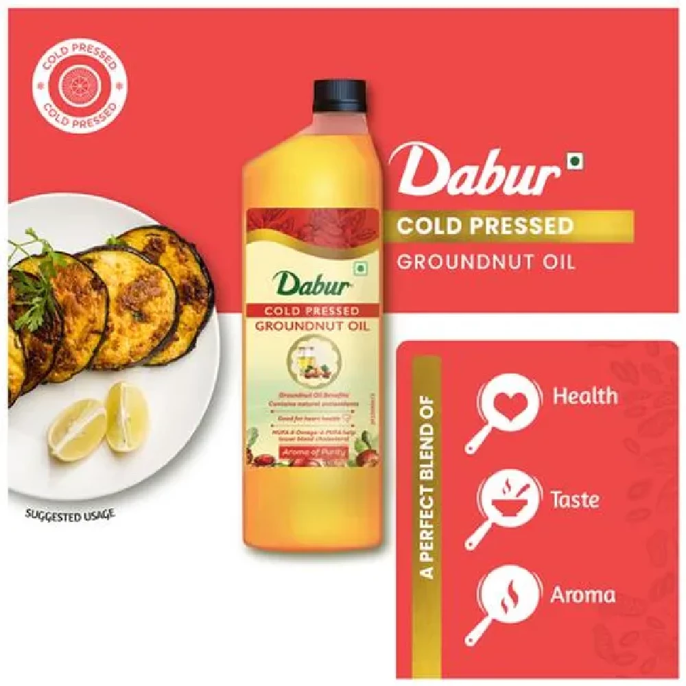 Dabur Cold Pressed Groundnut Cooking Oil - Image 3