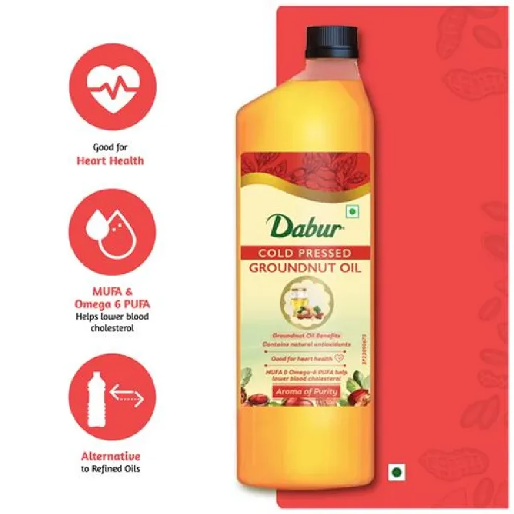 Dabur Cold Pressed Groundnut Cooking Oil - Image 6