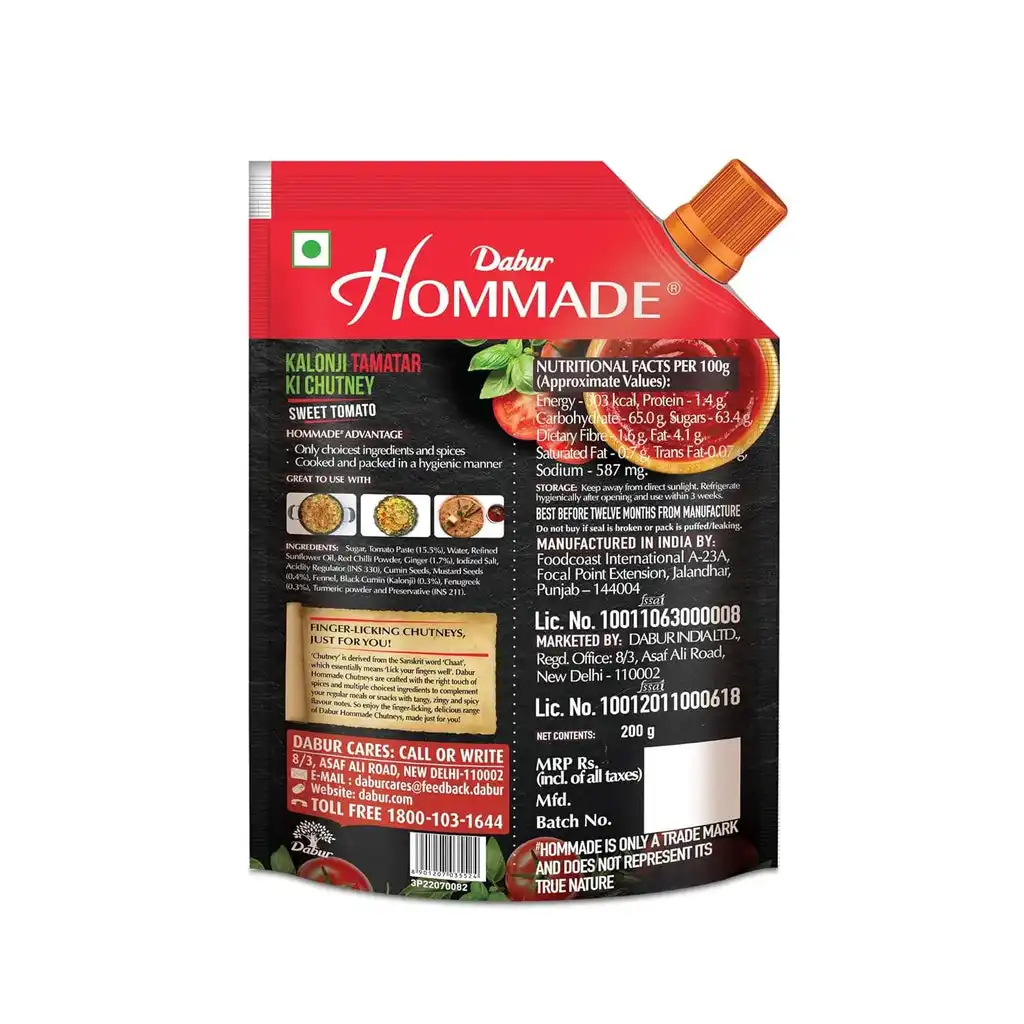 Dabur Hommade Sweet Tomato Chutney - Image 2