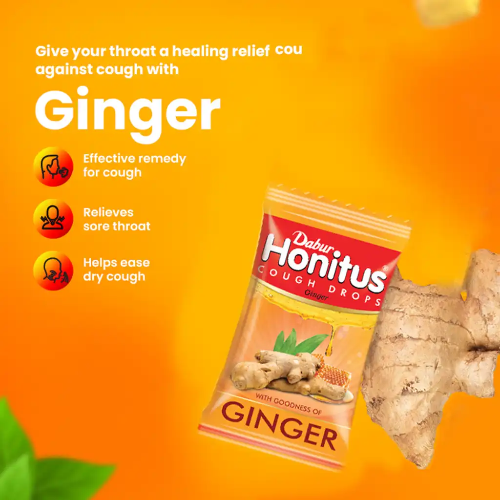 Dabur Honitus Ginger Cough Drops - Image 3