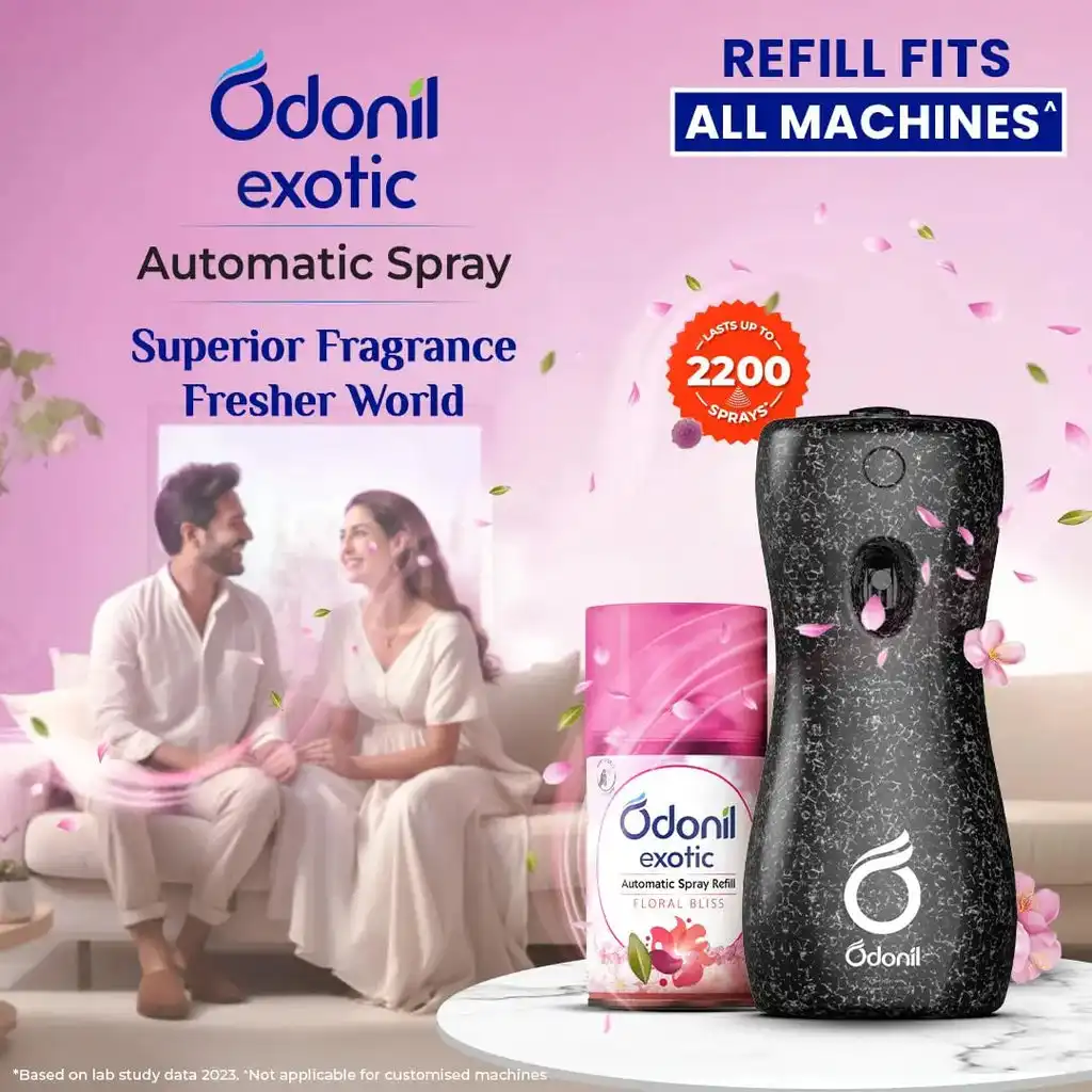 Dabur Odonil Exotic Automatic Spray with Floral Bliss Refill Pack of 2 - Image 2