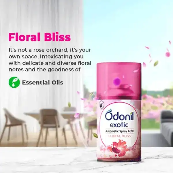 Dabur Odonil Exotic Automatic Spray with Floral Bliss Refill Pack of 2 - Image 3