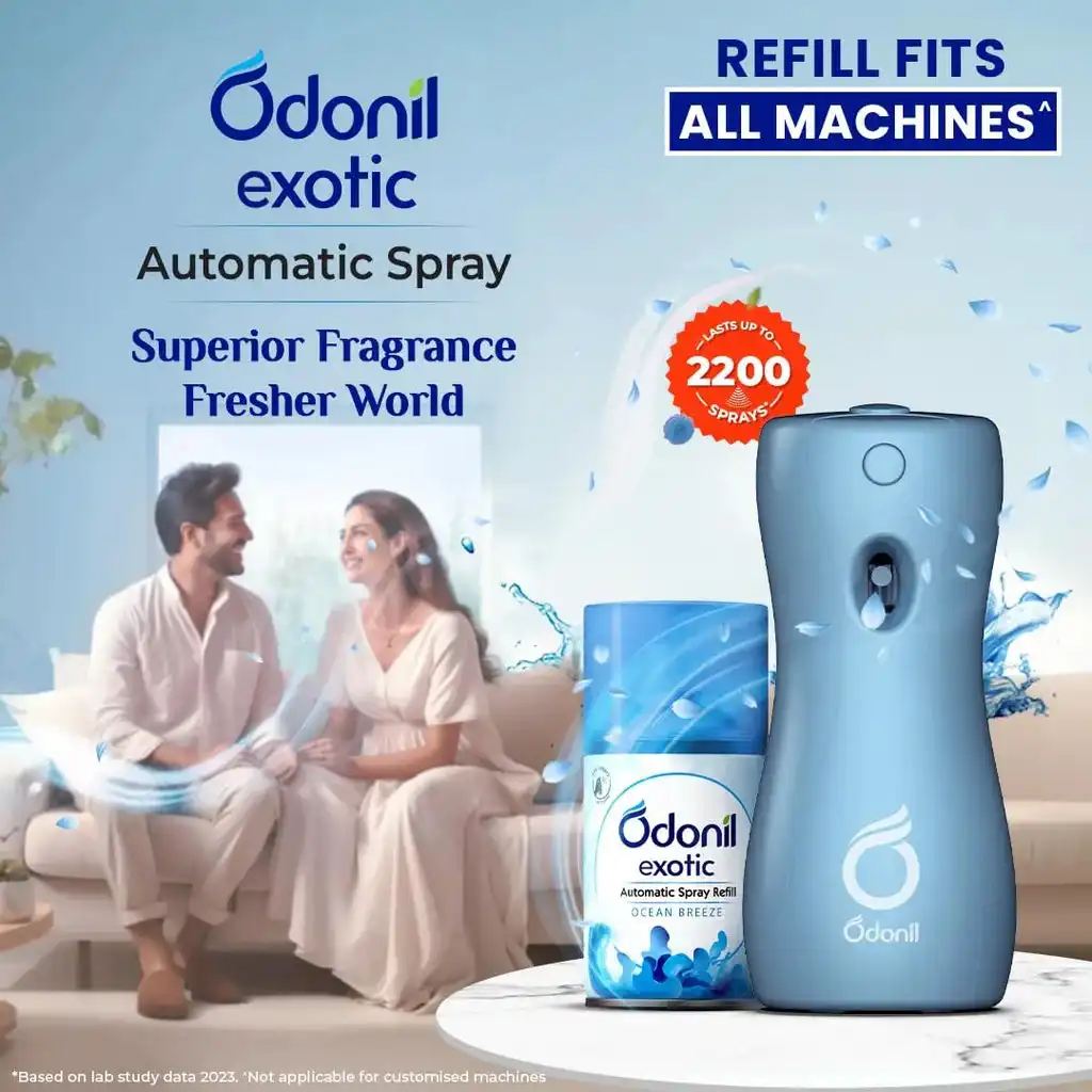 Dabur Odonil Exotic Automatic Spray with Ocean Breeze Refil Pack of 2 - Image 2