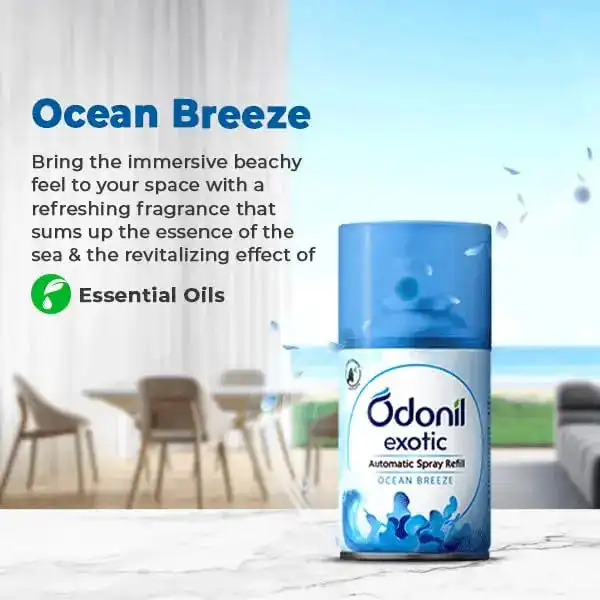 Dabur Odonil Exotic Automatic Spray with Ocean Breeze Refil Pack of 2 - Image 3