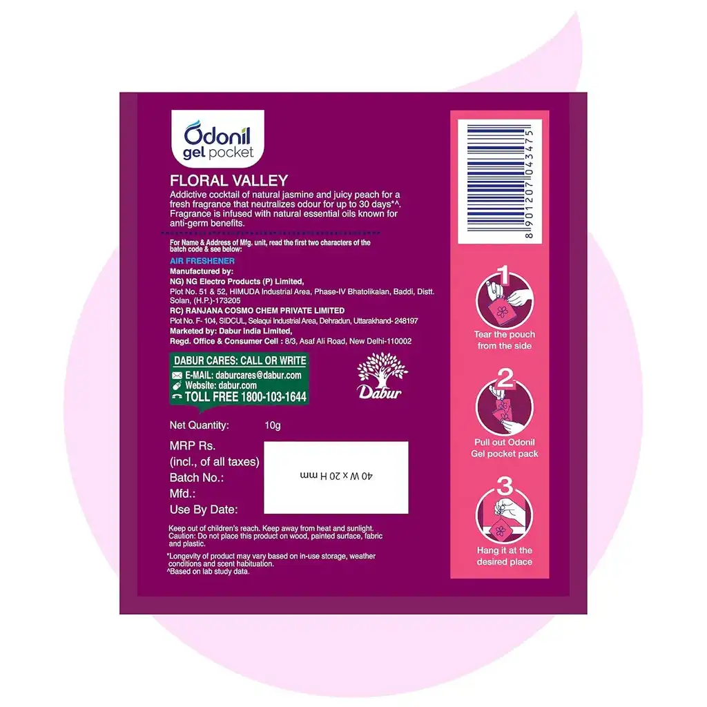 Dabur Odonil Gel Pocket Floral Valley - Image 5