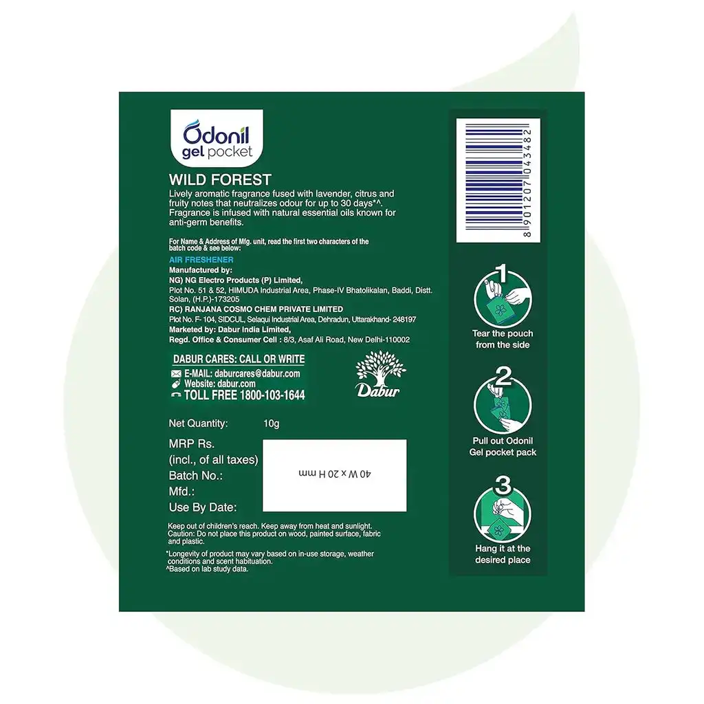 Dabur Odonil Gel Pocket Wild Forest - Image 7