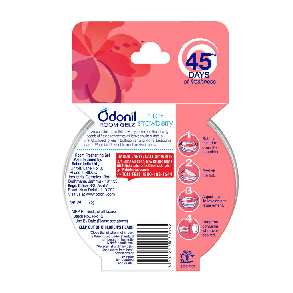 Dabur Odonil Room Gelz Flirty Strawberry - Image 7