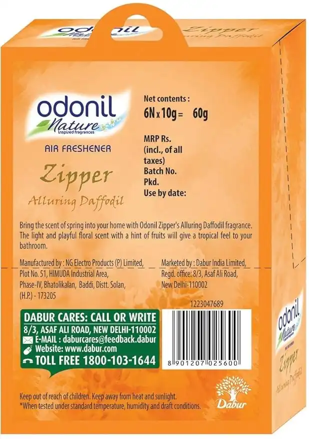 Dabur Odonil Zipper Alluring Daffodil Pack of 6 - Image 3