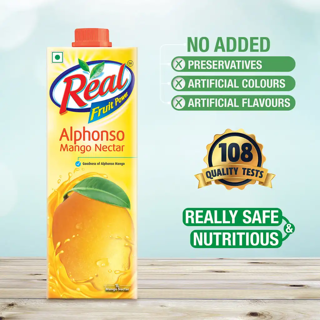 Dabur Real Fruit Power Alphonso Mango Nectar - Image 3