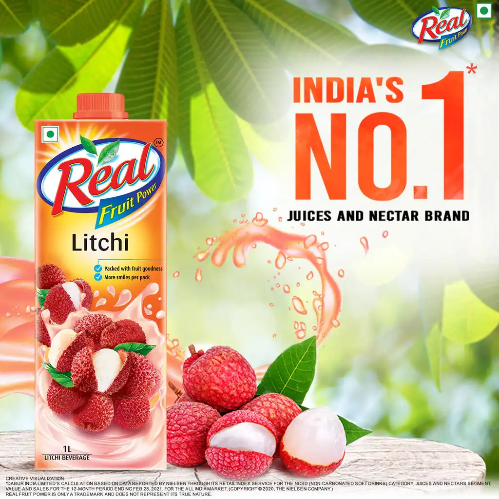 Dabur Real Fruit Power Litchi - Image 2