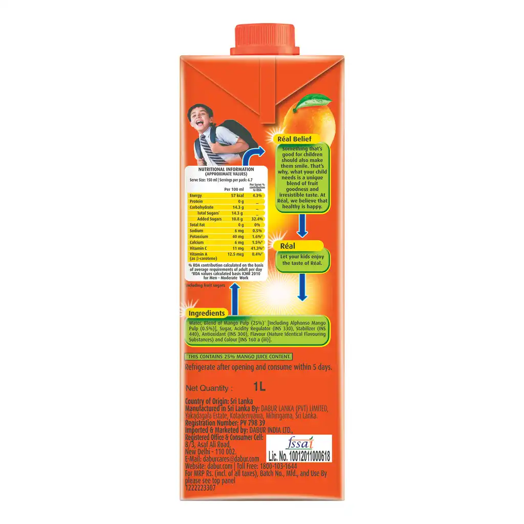 Dabur Real Fruit Power Mango - Image 6