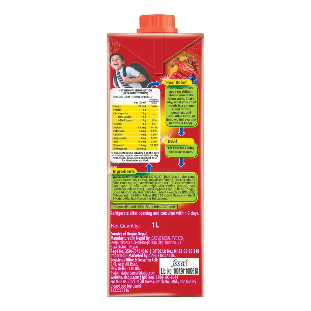 Dabur Real Fruit Power Mixed Berries - Image 6