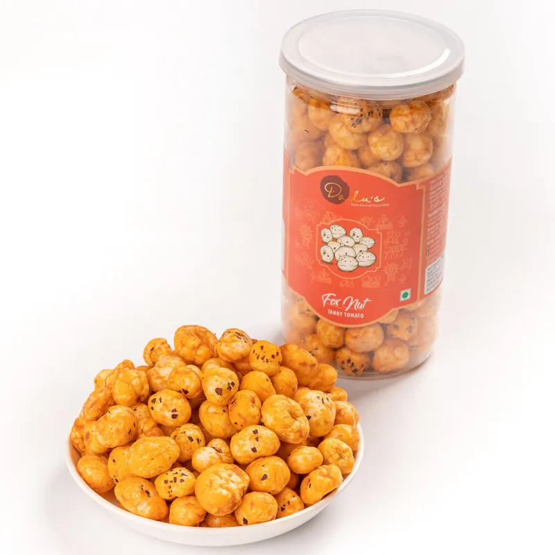 Dadus Mithai Vatika Foxnut Tangy Tomato Dadus Mithai Vatika Foxnut Tangy Tomato-Pack Size-90 g