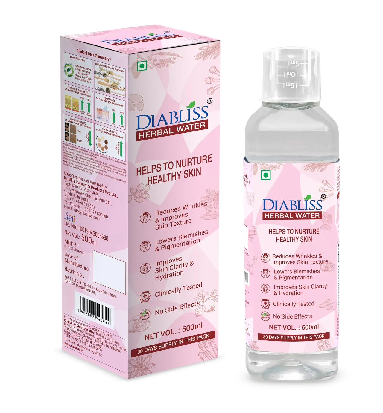 Diabliss Herbal Water For Skin Care