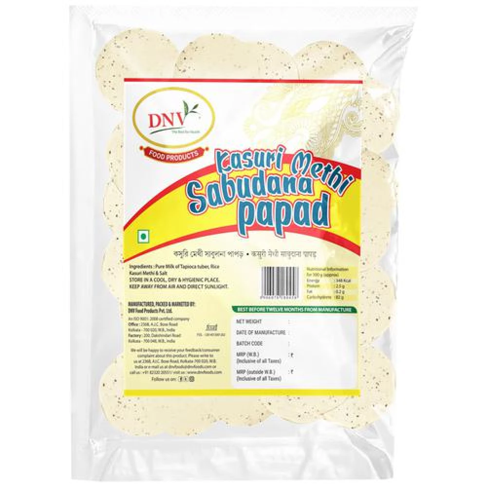 Dnv Kasuri Methi Sabudana Papad - Image 1