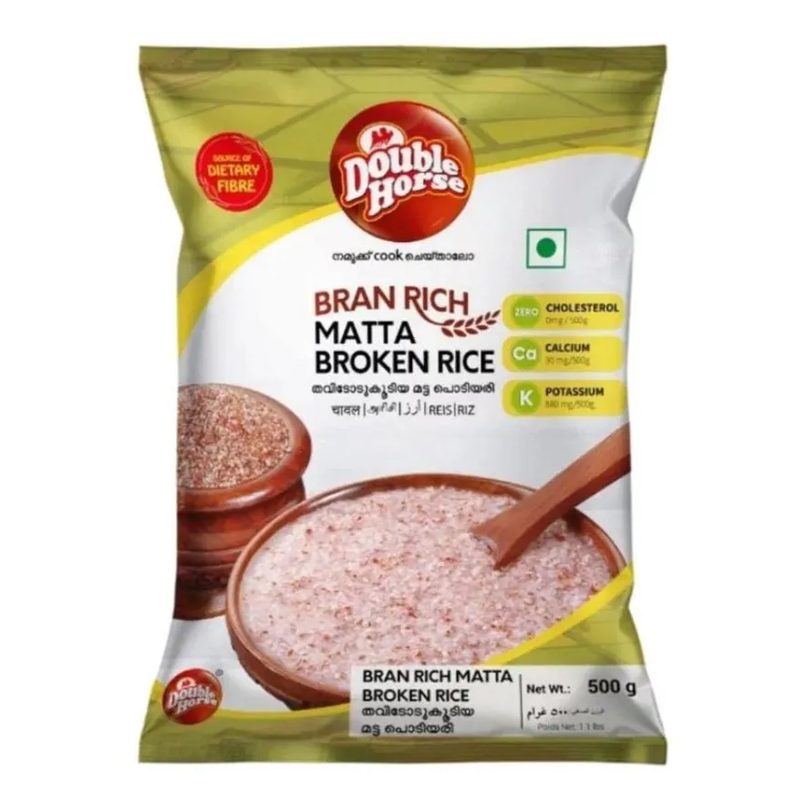 Double Horse Bran Rich Matta Broken Rice Double Horse Bran Rich Matta Broken Rice-Pack Size-500 g