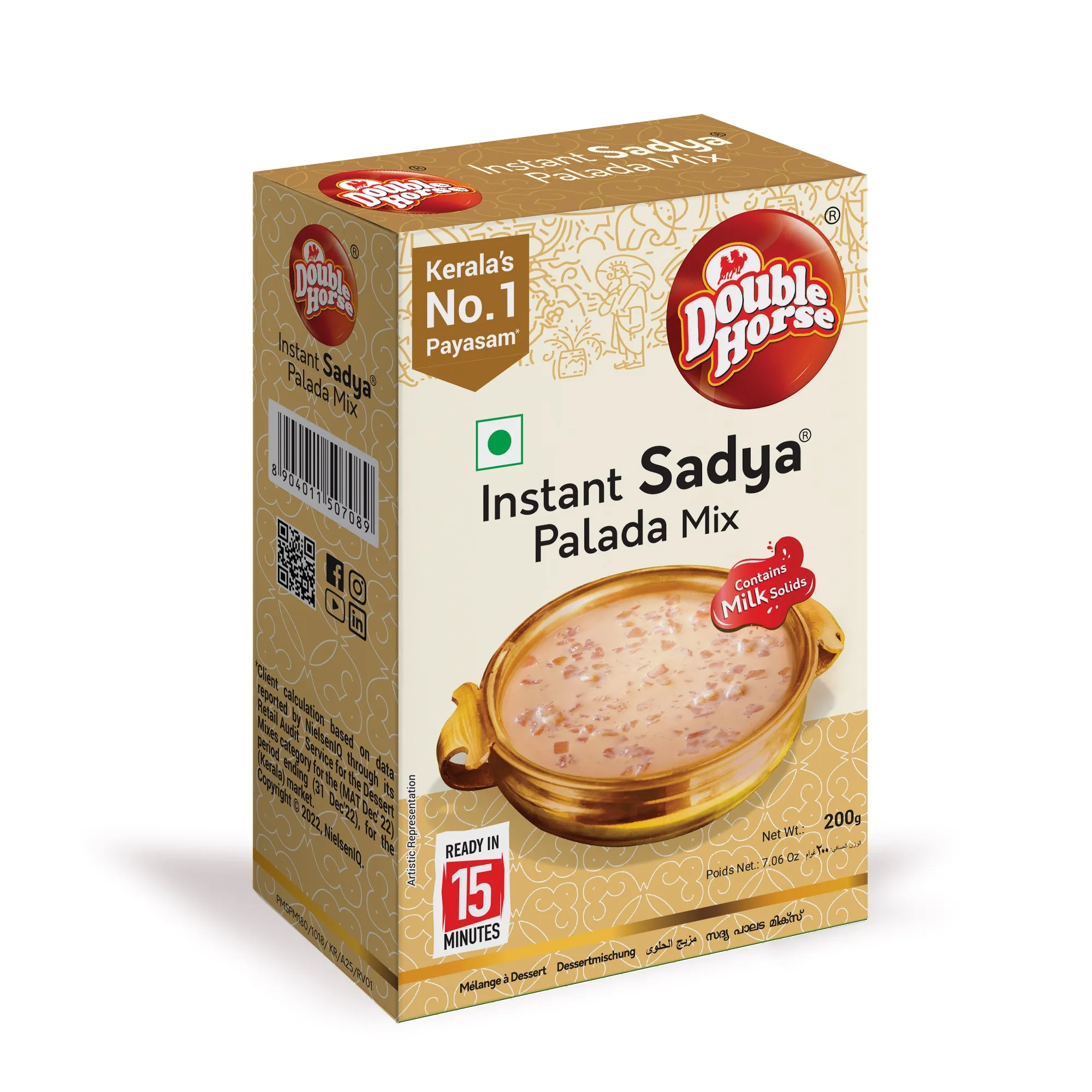 Double Horse Instant Sadya Palada Payasam Mix Double Horse Instant Sadya Palada Payasam Mix-Pack Size-200 g