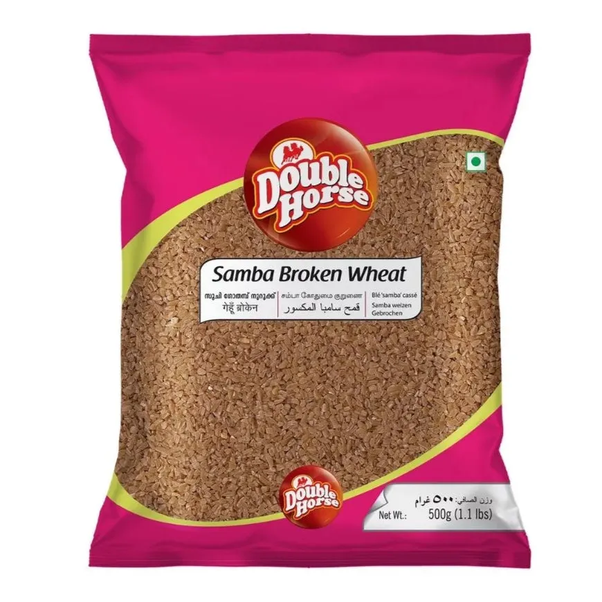 Double Horse Samba Broken Wheat Sooji Double Horse Samba Broken Wheat Sooji-Pack Size-500 g