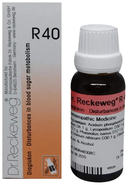 Dr. Reckeweg R40 Diabetes Drop Homeopathic Medicine - Image 4