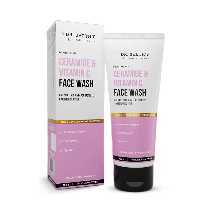 Dr. Sheth's Ceramide & Vitamin C Brightening Face Wash - Image 1