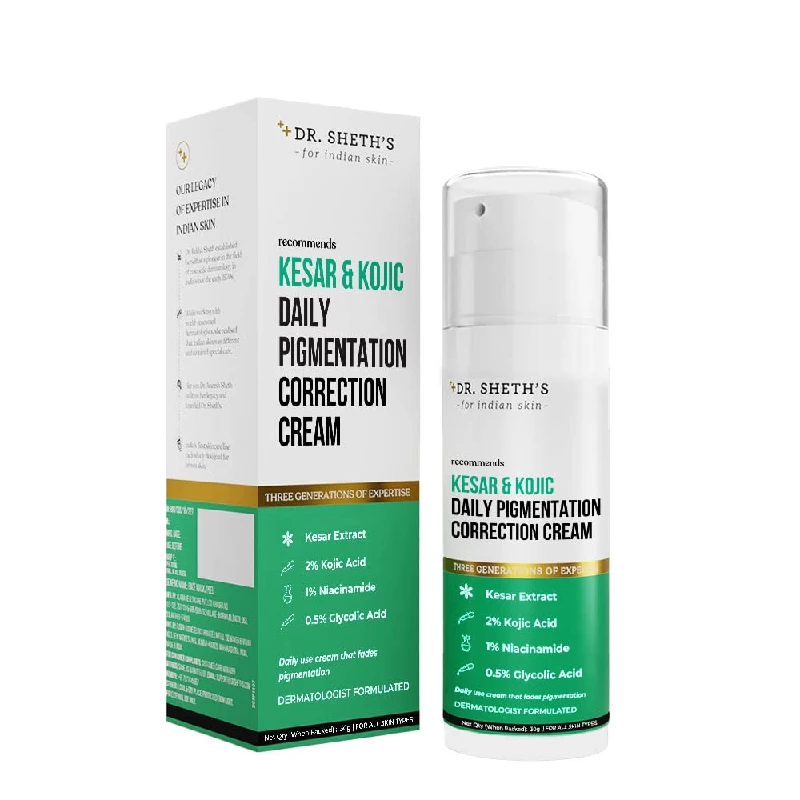 Dr. Sheth's Kesar& Kojic Acid Daily Pigmentation Correction Face Cream - Image 1