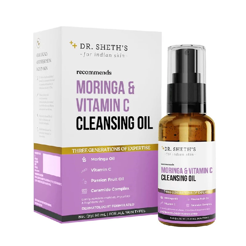 Dr. Sheth's Moringa & Vitamin C Face Cleansing Oil - Image 1