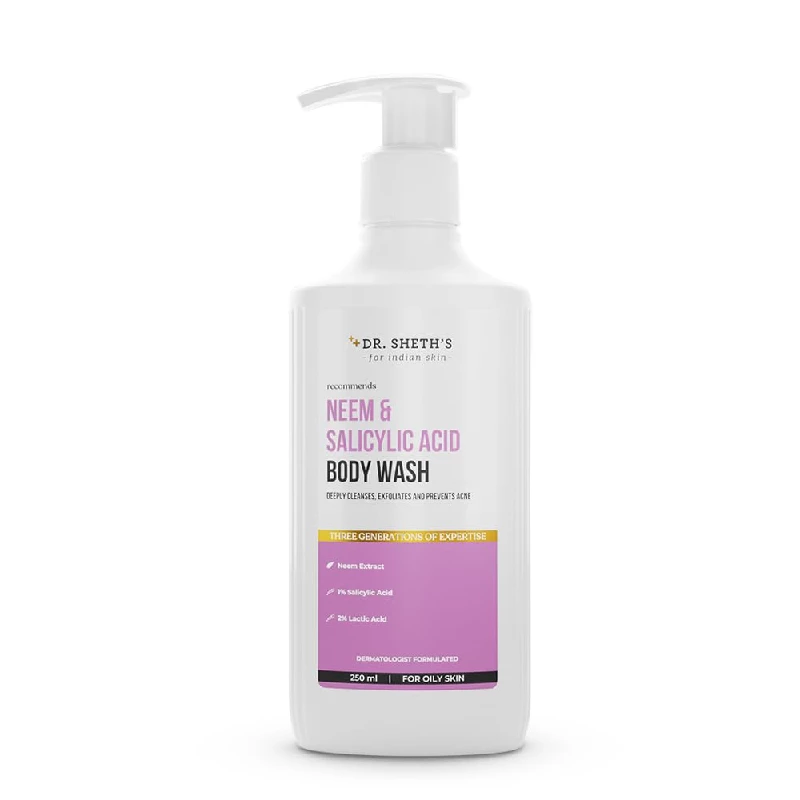 Dr. Sheth's Neem & Salicylic Acid Body Wash for Body Acne - Image 1