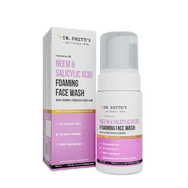 Dr. Sheth's Neem & Salicylic Acid Foaming Face Wash - Image 1