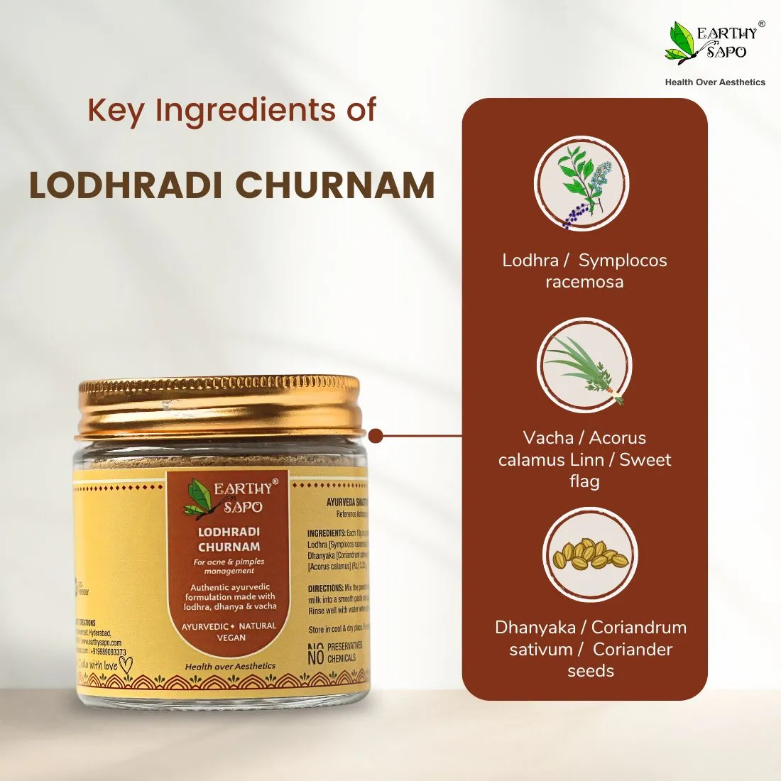 Earthy Sapo Lodhradi Churnam - Image 5
