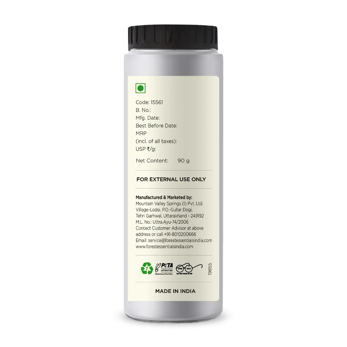 Forest Essentials Baby Body Powder Dasapushpadi - Image 2