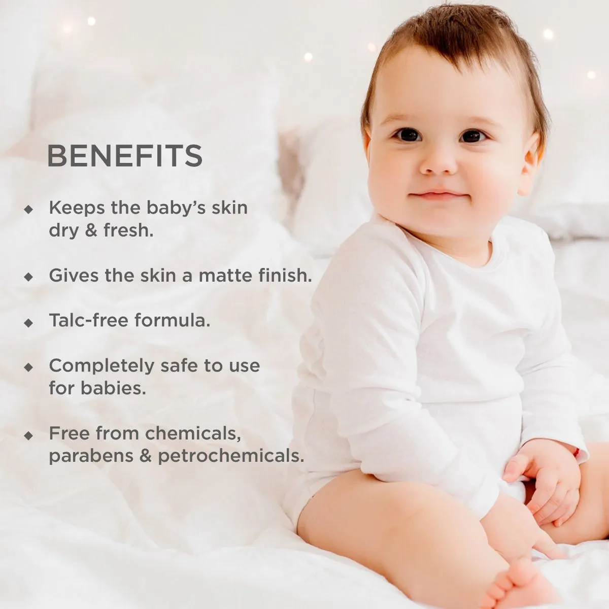 Forest Essentials Baby Body Powder Dasapushpadi - Image 3