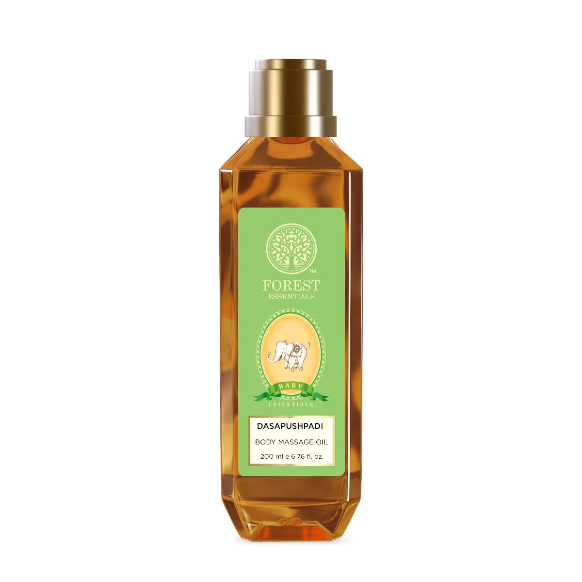 Forest Essentials Dasapushpadi Baby Body Massage Oil Forest Essentials Dasapushpadi Baby Body Massage Oil-Pack Size-200 ml