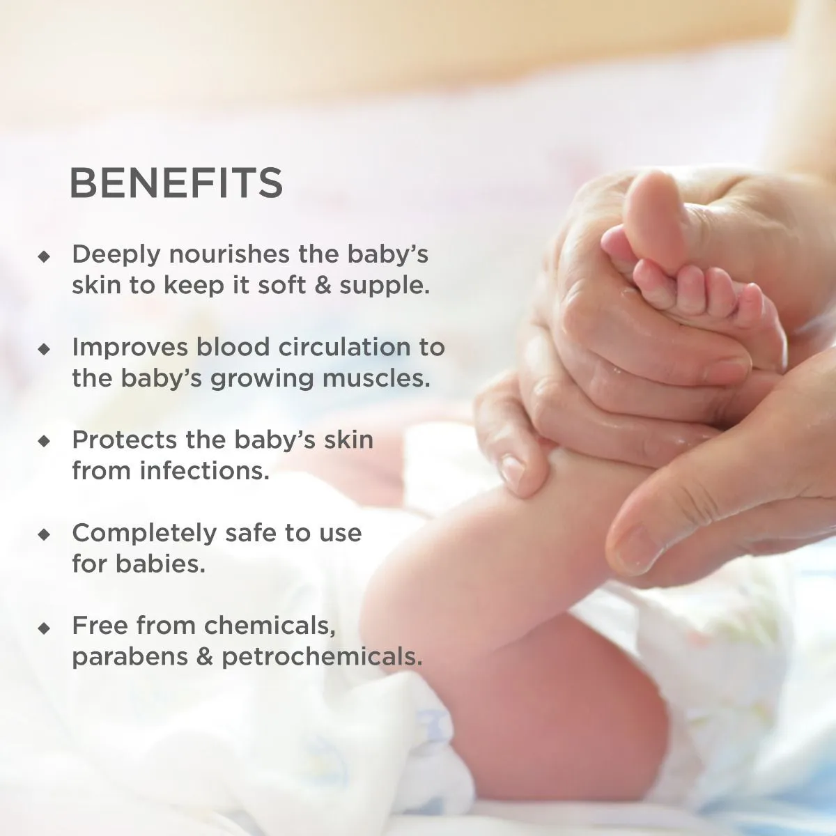 Forest Essentials Dasapushpadi Baby Body Massage Oil - Image 3