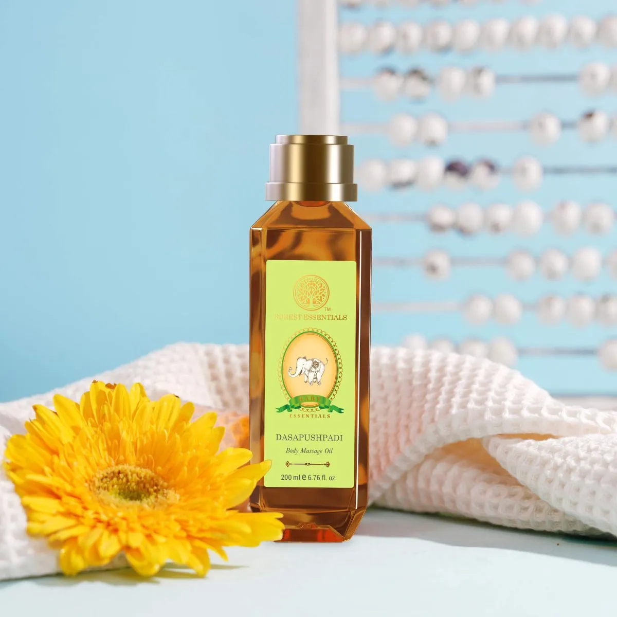 Forest Essentials Dasapushpadi Baby Body Massage Oil - Image 5
