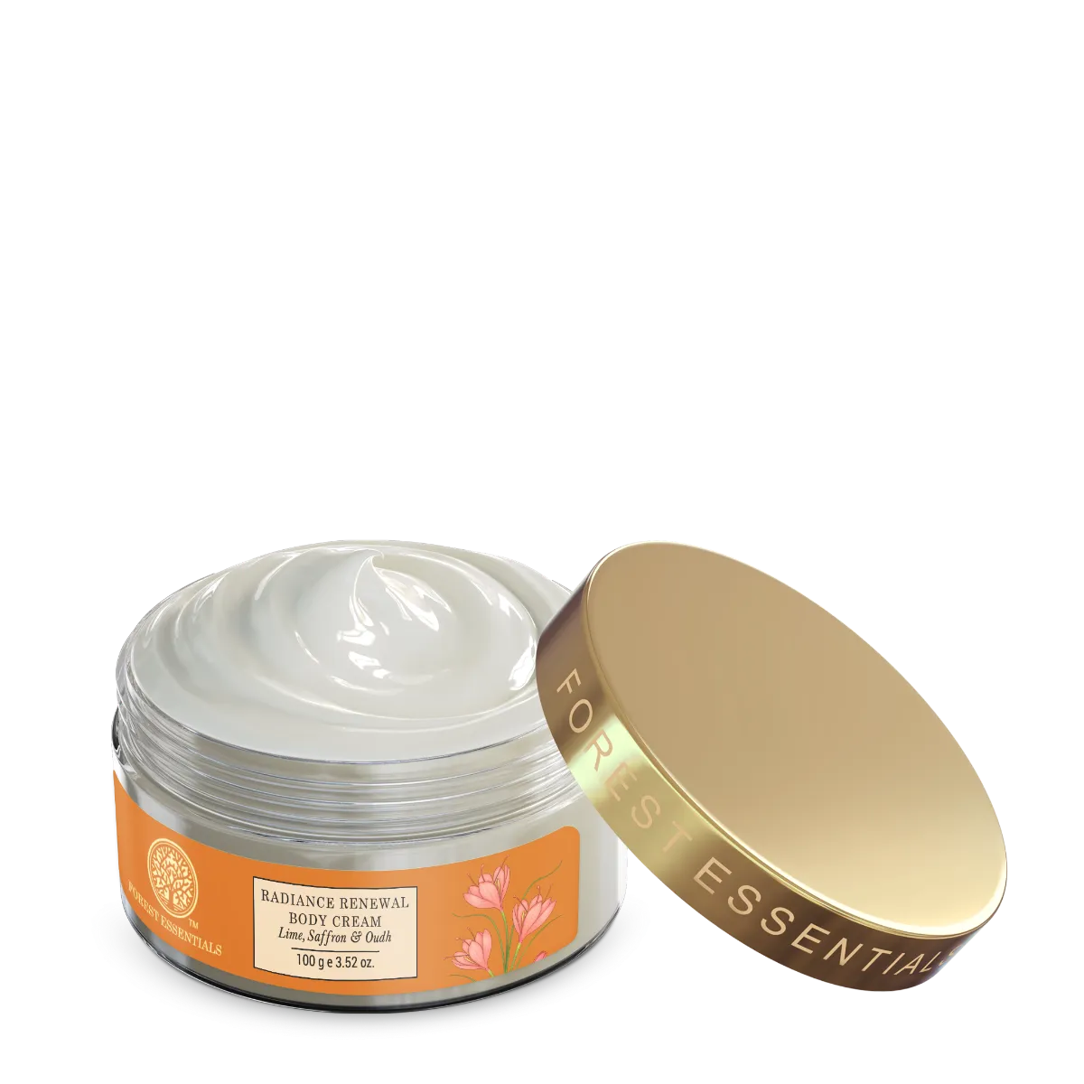Forest Essentials Radiance Renewal Body Cream Lime Saffron & Oudh - Image 3