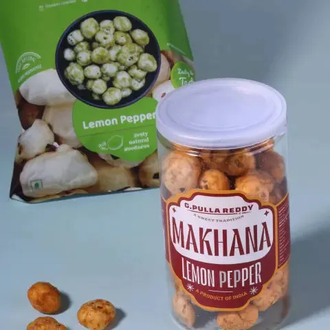 G Pulla Reddy Lemon Pepper Makhana G Pulla Reddy Lemon Pepper Makhana-Pack Size-30 g