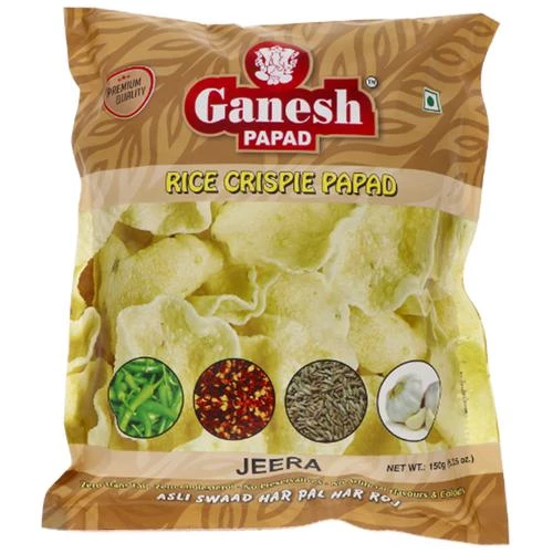 Ganesh Papad Jeera Papad - Rice Crispy - Image 1