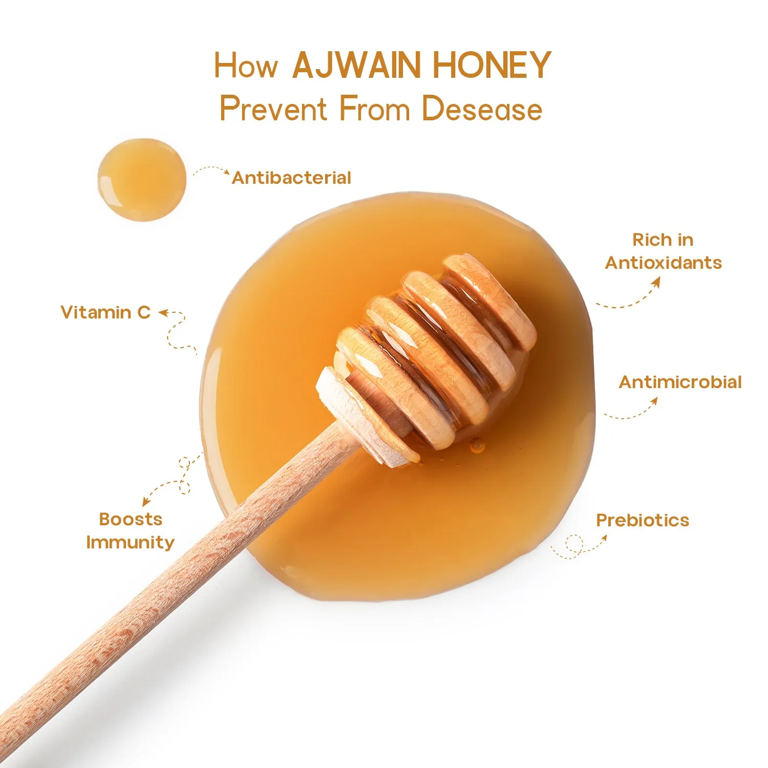 Gir Organic Ajwain Honey - Image 3