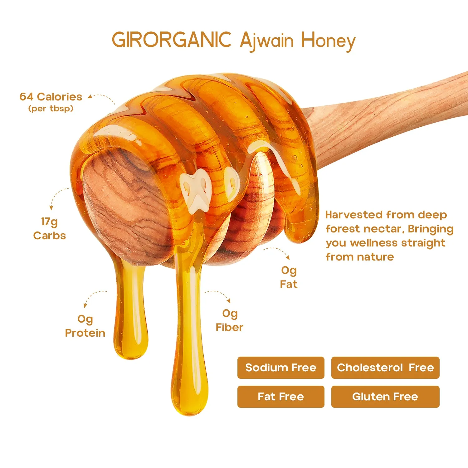 Gir Organic Ajwain Honey - Image 4