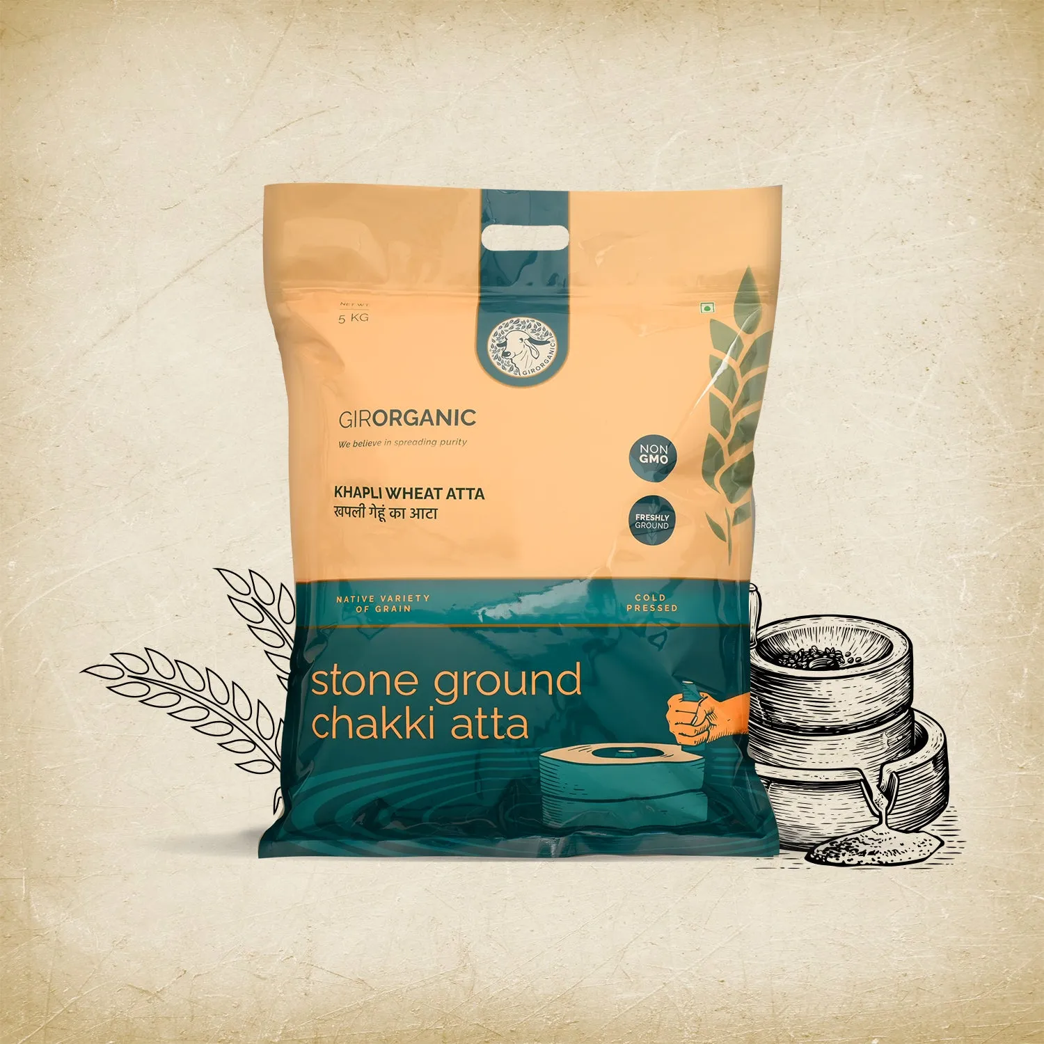 Gir Organic Khapli Wheat Atta