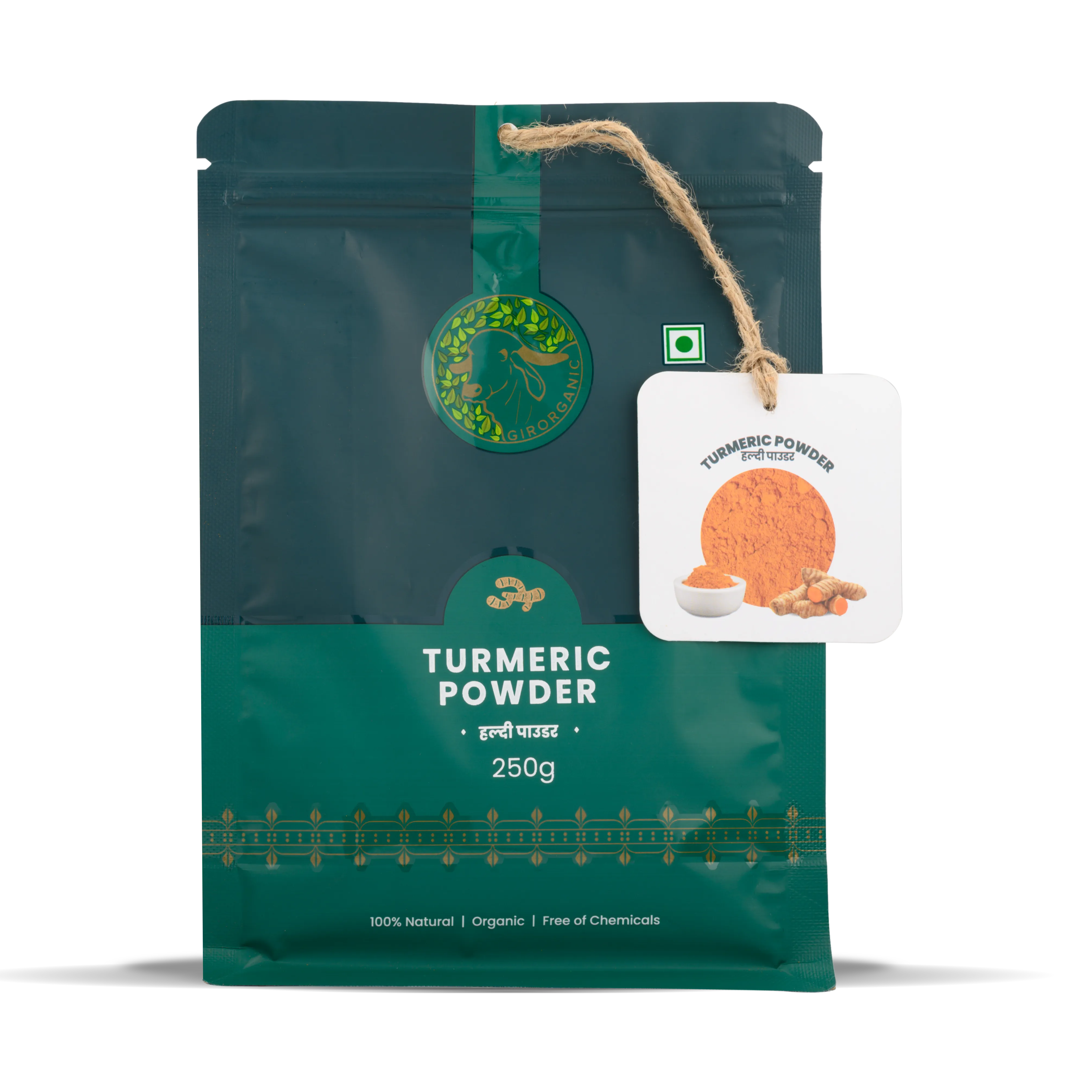 Gir Organic Turmeric Powder Stone Ground - Image 9