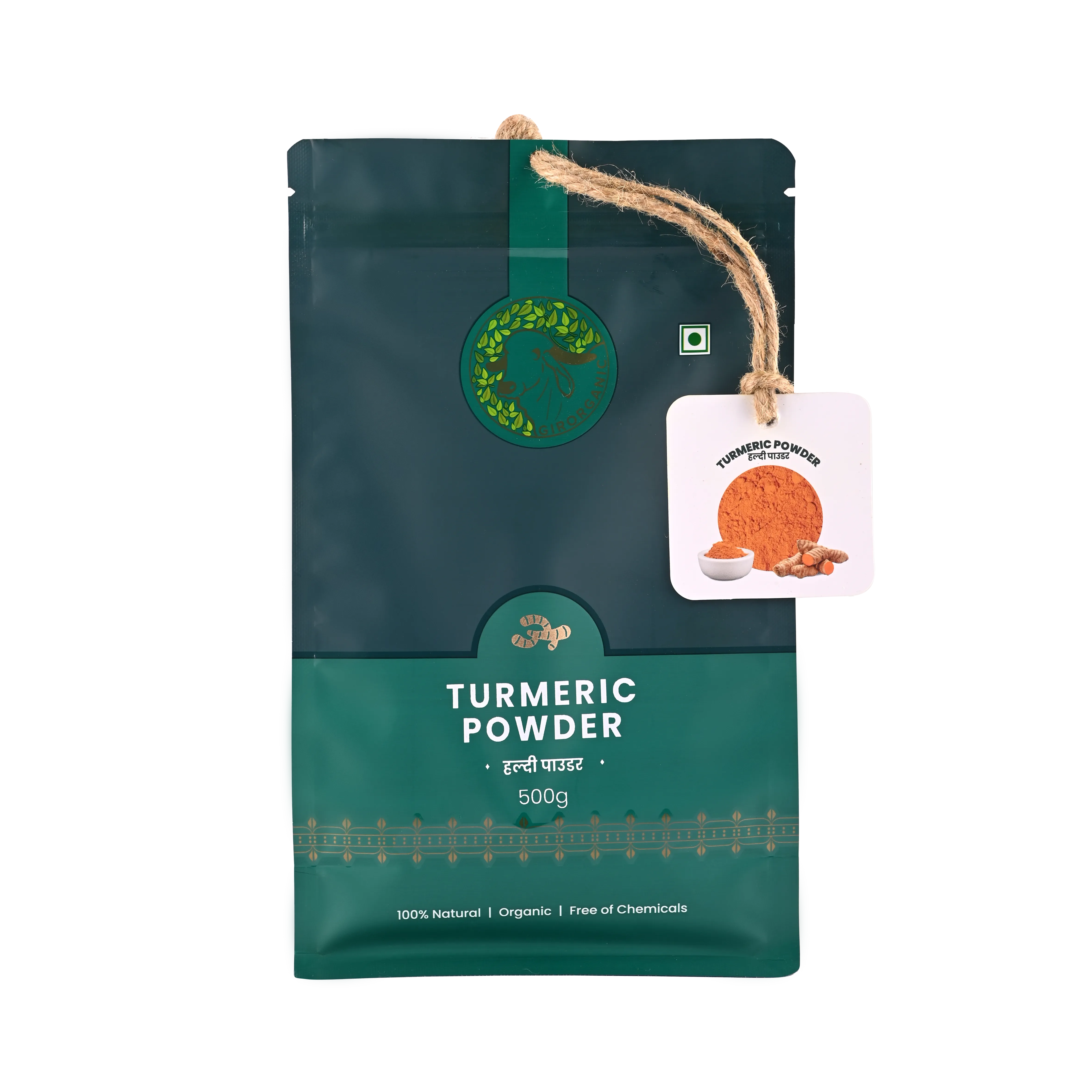 Gir Organic Turmeric Powder Stone Ground