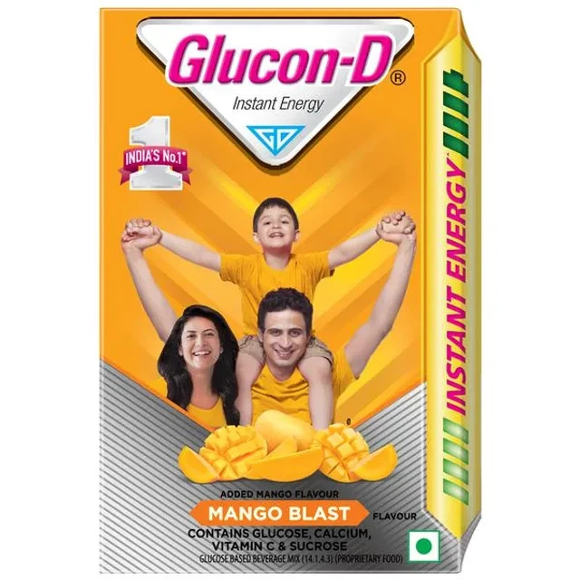 Glucon D Instant Energy Health Drink Mango Blast, 450 G Refill