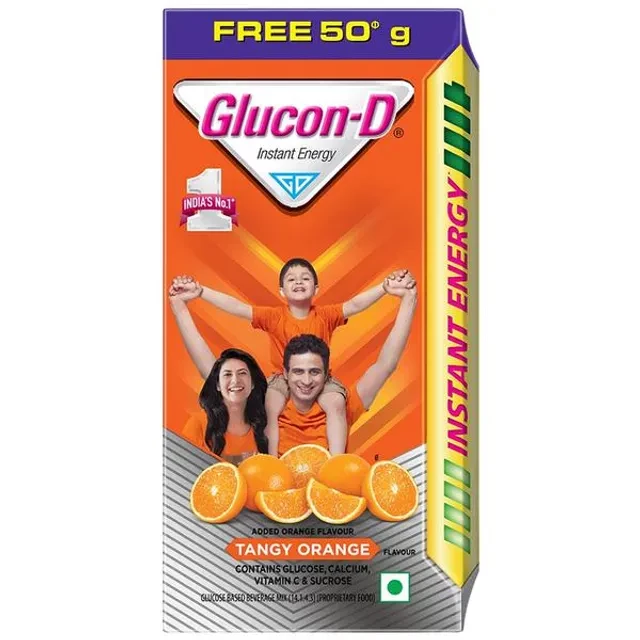 Glucon D Instant Energy Health Drink - Tangy Orange - Image 10