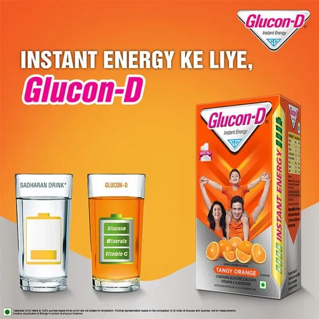Glucon D Instant Energy Health Drink - Tangy Orange - Image 16