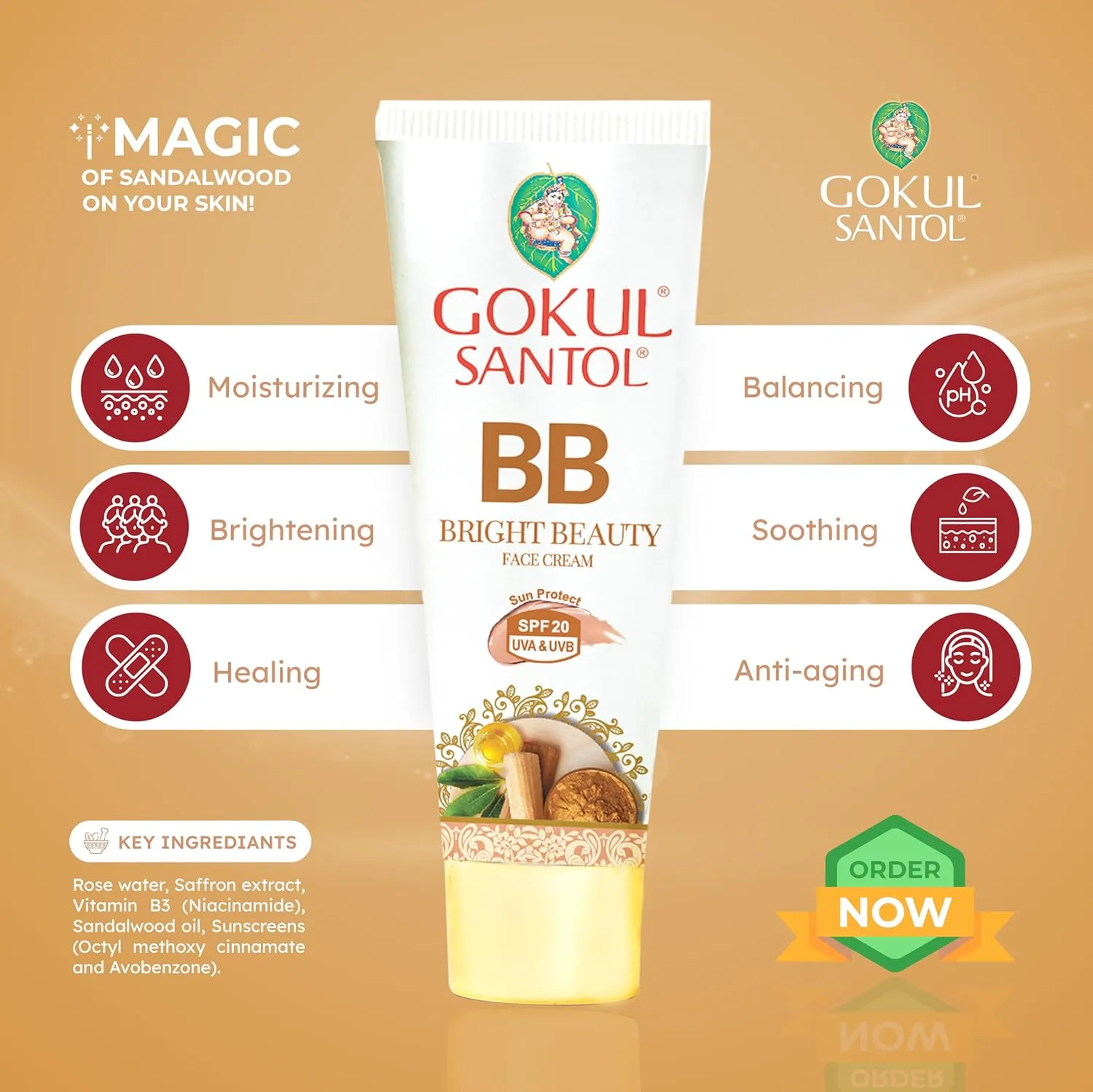 Gokul Santol Pure Sandalwood BB Cream - Image 4