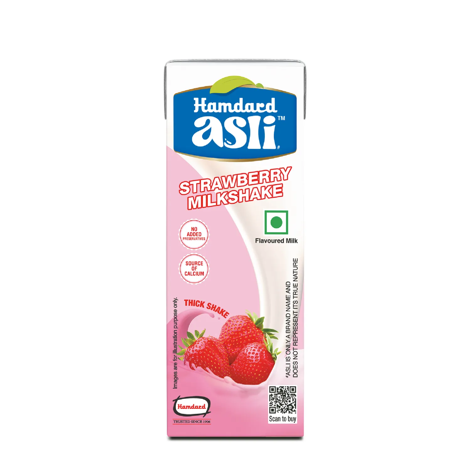 Hamdard Asli Strawberry Milk Shake