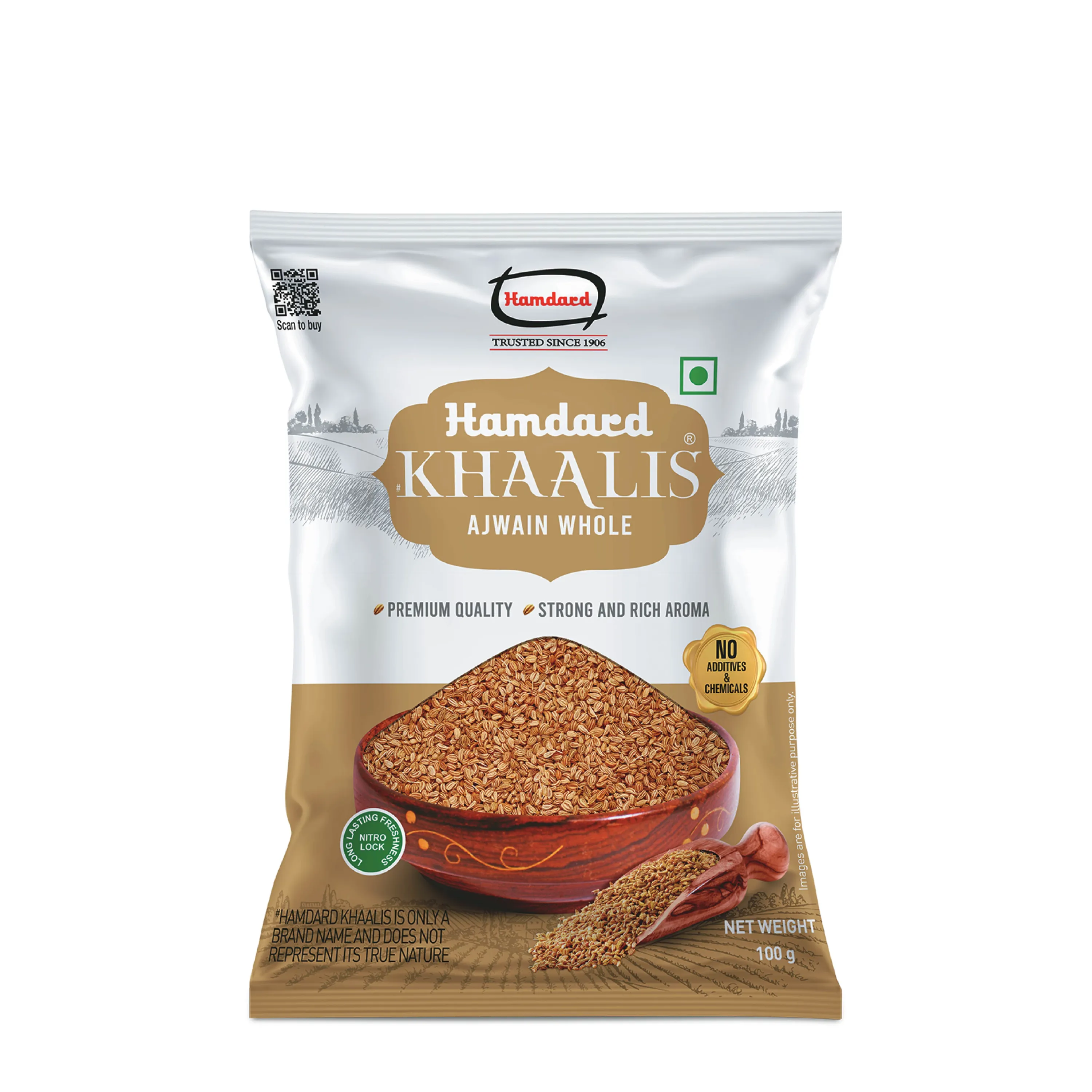 Hamdard Khaalis Ajwain Whole